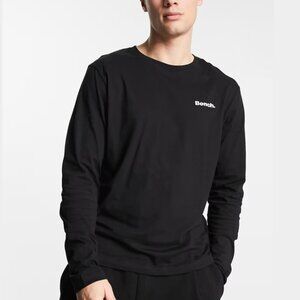 Bench- Men’s Crew Neck Logo Long Sleeved Shirt 100% Cotton​